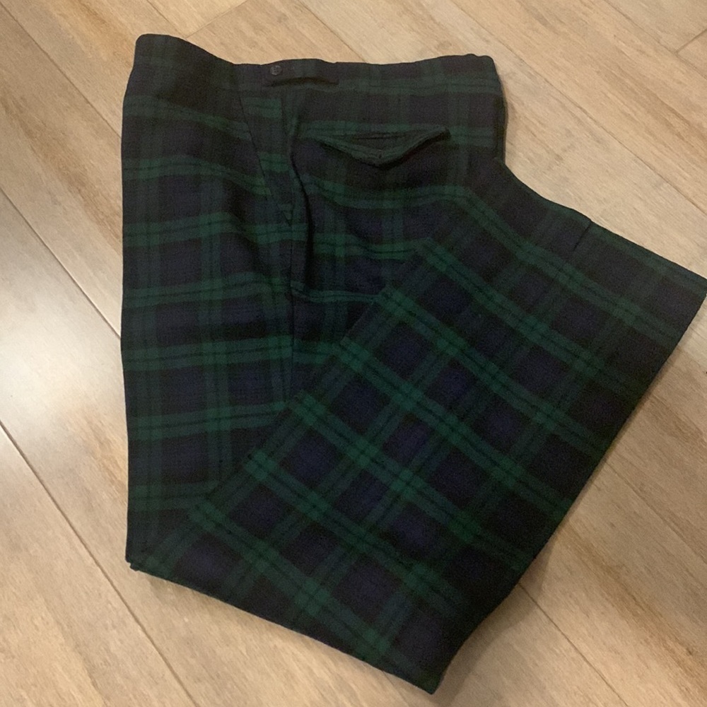 Vintage Daks Plaid Straight Wool Pants- No Label for Size or Material